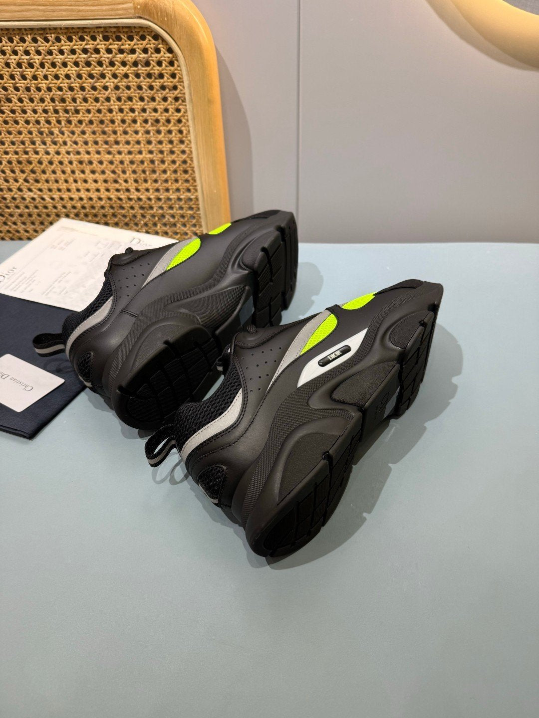 Sneakers B22 'Noir Jaune Fluo' — vue 23