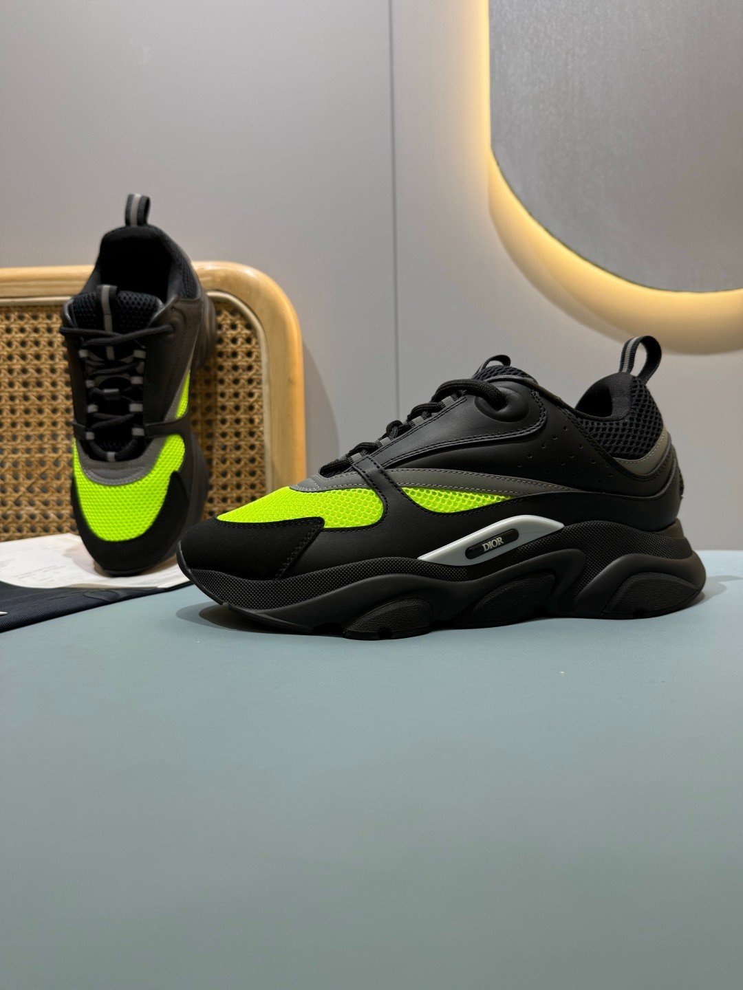 Sneakers B22 'Noir Jaune Fluo' — vue 25