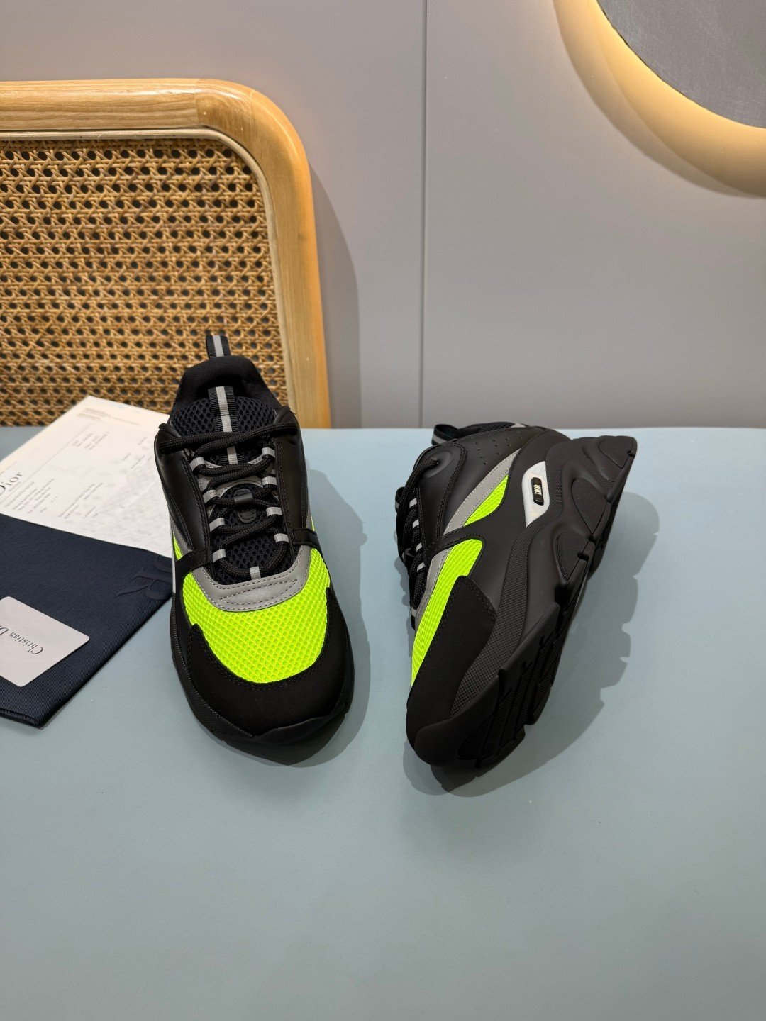 Sneakers B22 'Noir Jaune Fluo' — vue 26