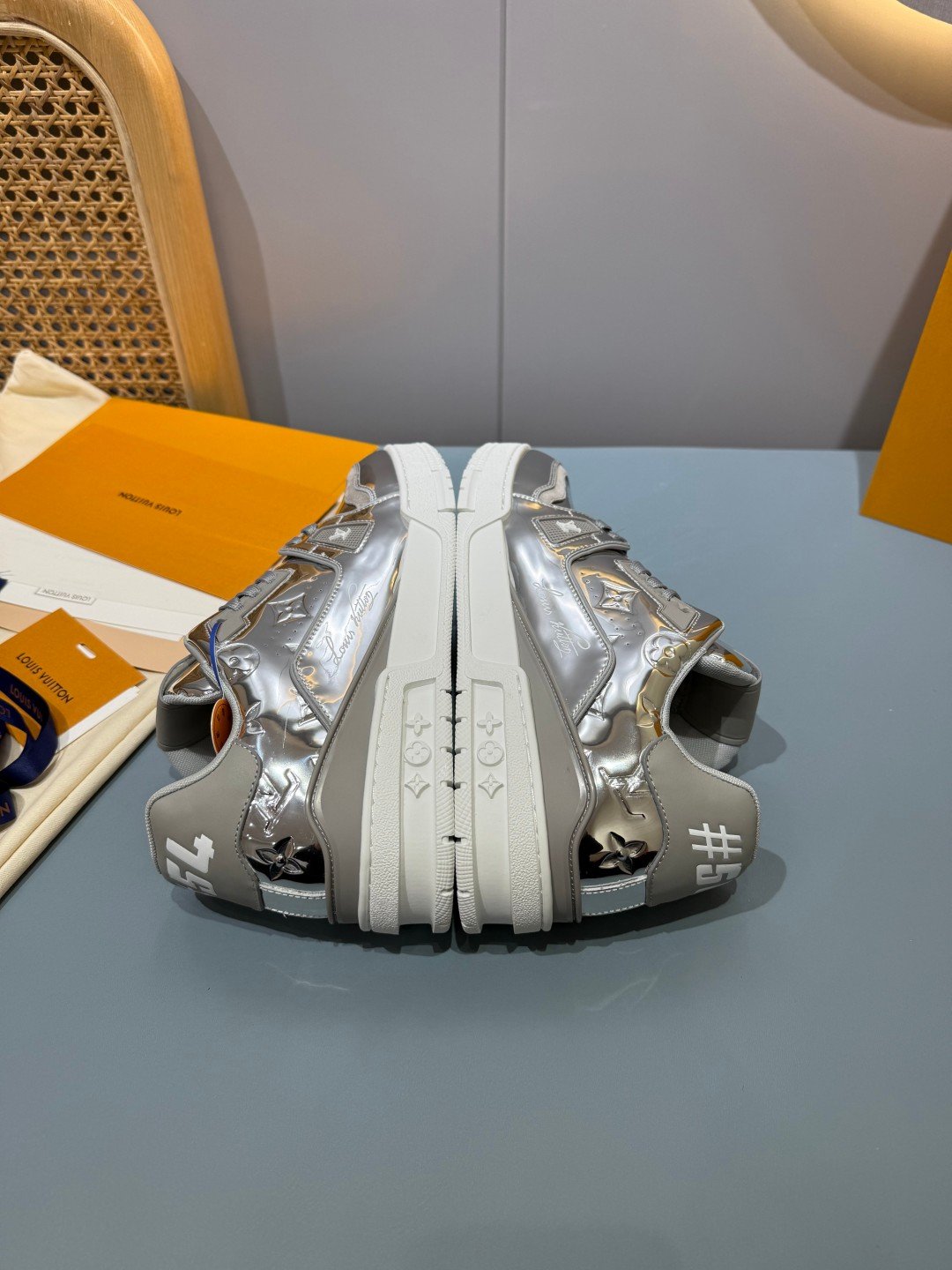 Sneakers Trainer 'Argent Métallisé' — vue 20