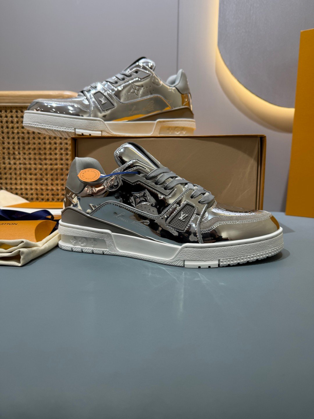 Sneakers Trainer 'Argent Métallisé' — vue 31