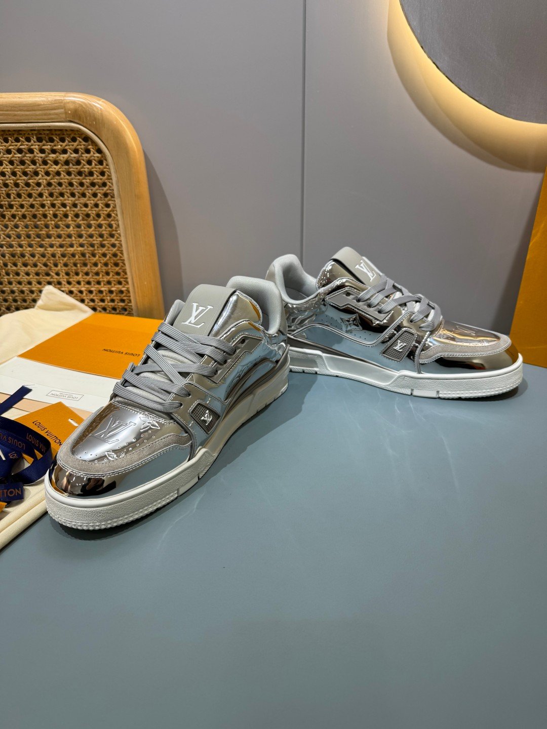Sneakers Trainer 'Argent Métallisé' — vue 35