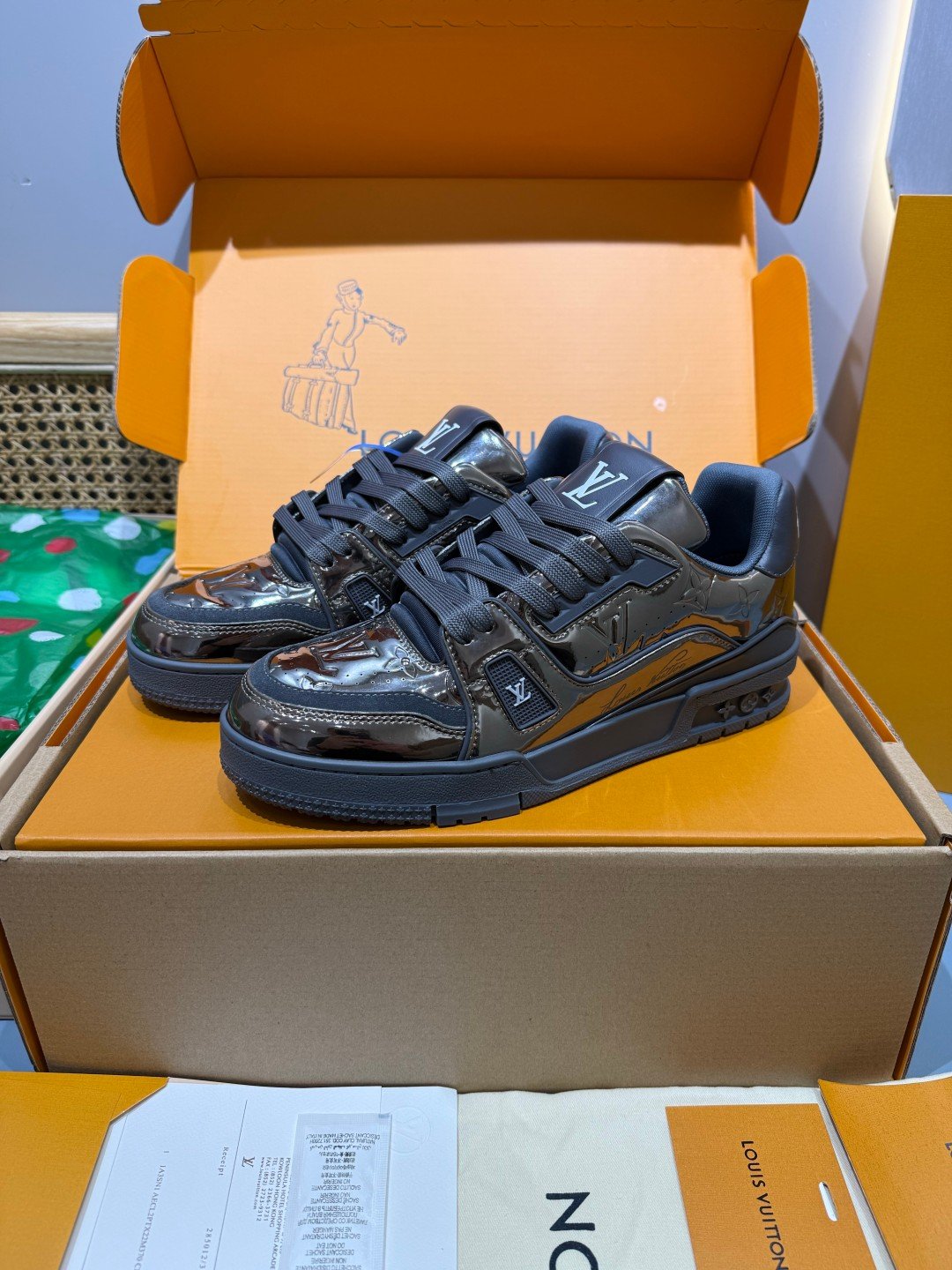 Sneakers Trainer 'Gris Anthracite Métallisé' — vue 4