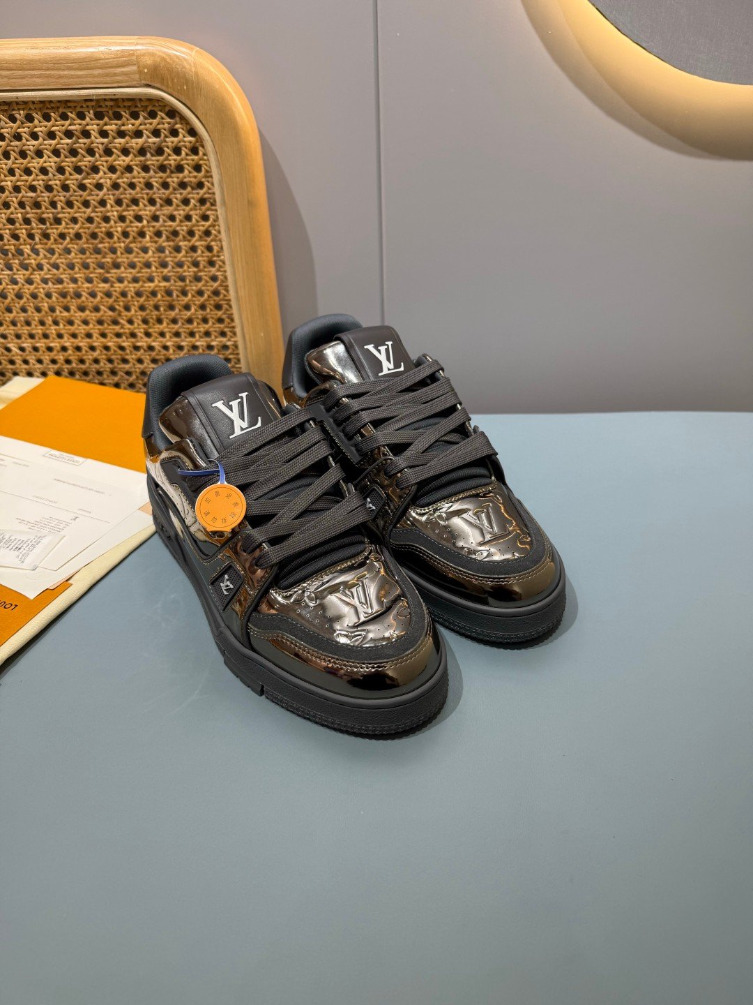 Sneakers Trainer 'Gris Anthracite Métallisé' — vue 17