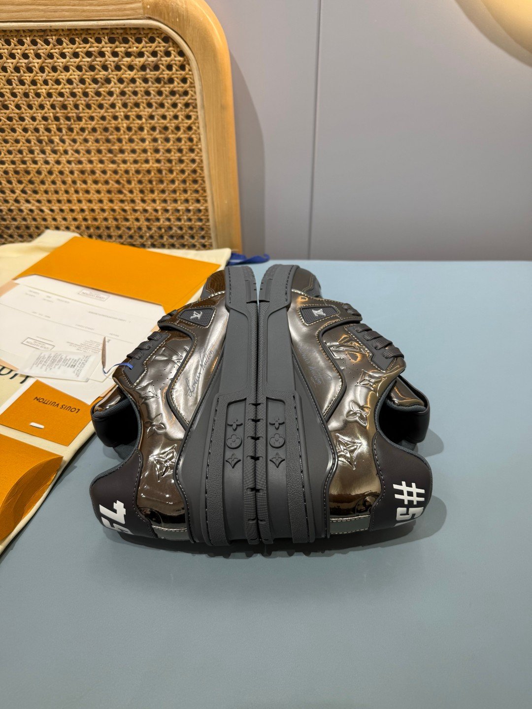 Sneakers Trainer 'Gris Anthracite Métallisé' — vue 20