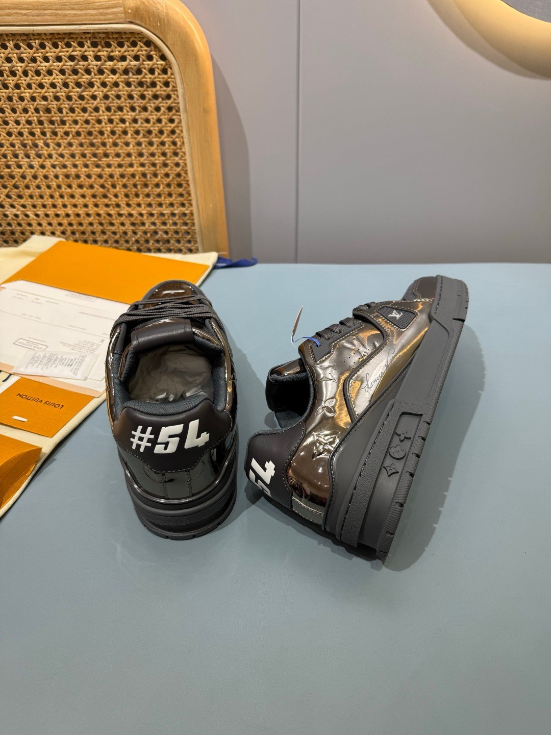 Sneakers Trainer 'Gris Anthracite Métallisé' — vue 24