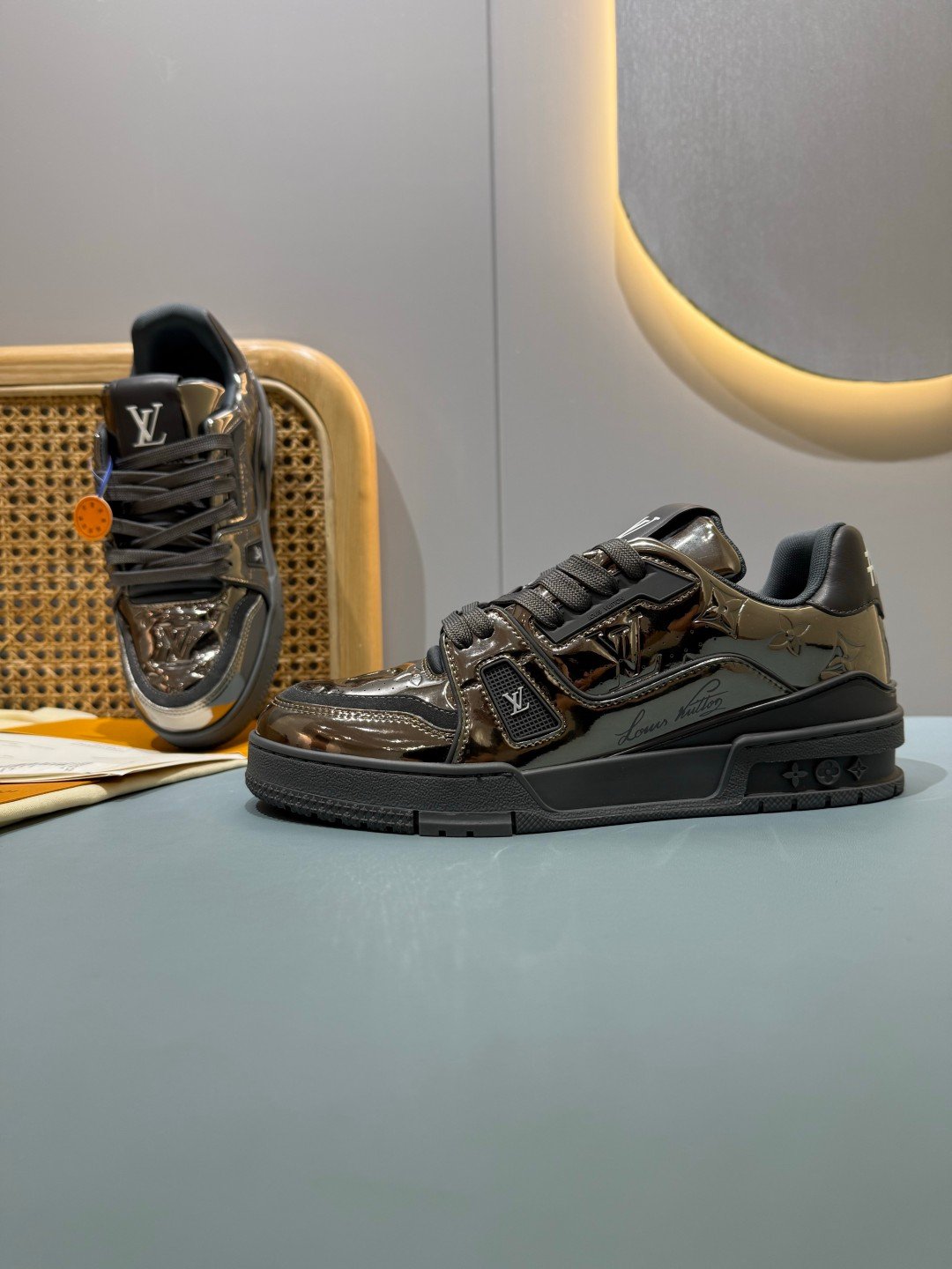 Sneakers Trainer 'Gris Anthracite Métallisé' — vue 25