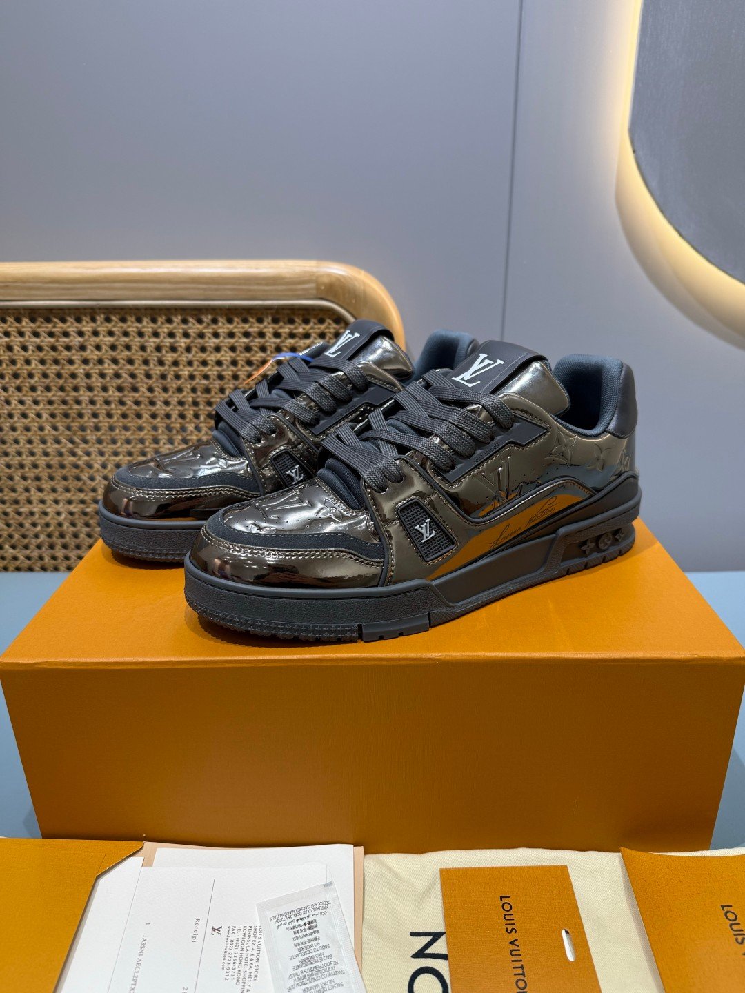 Sneakers Trainer 'Gris Anthracite Métallisé' — vue 29