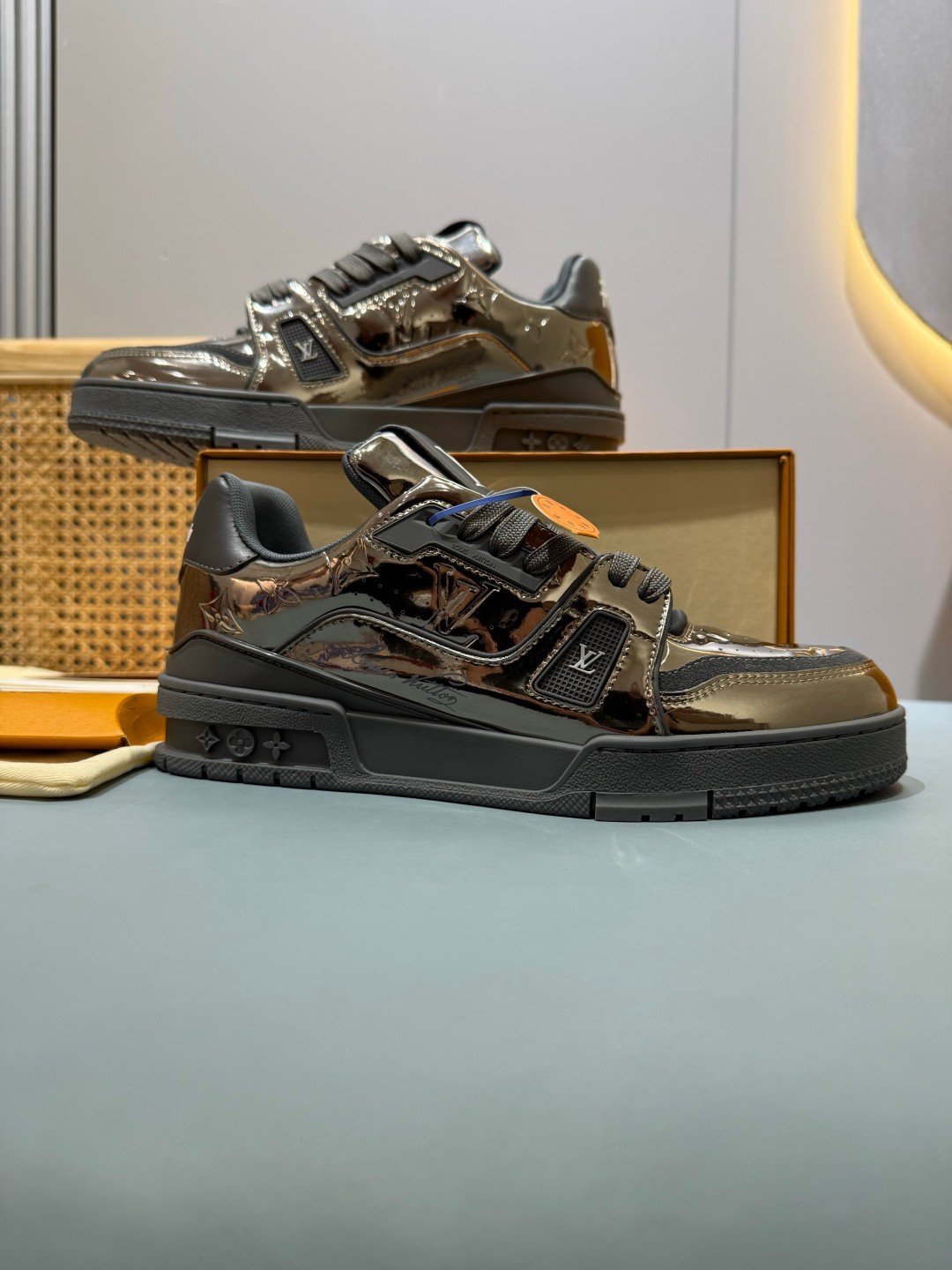 Sneakers Trainer 'Gris Anthracite Métallisé' — vue 31