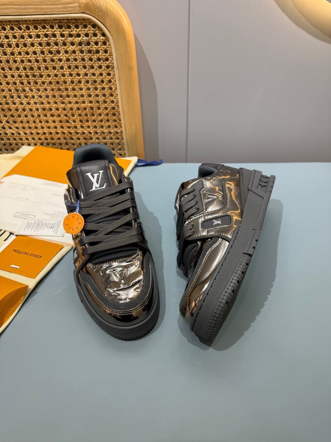 Sneakers Trainer 'Gris Anthracite Métallisé' — vue 33