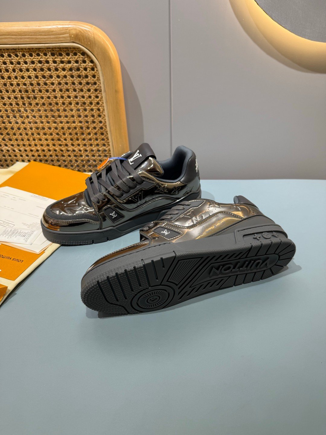 Sneakers Trainer 'Gris Anthracite Métallisé' — vue 34