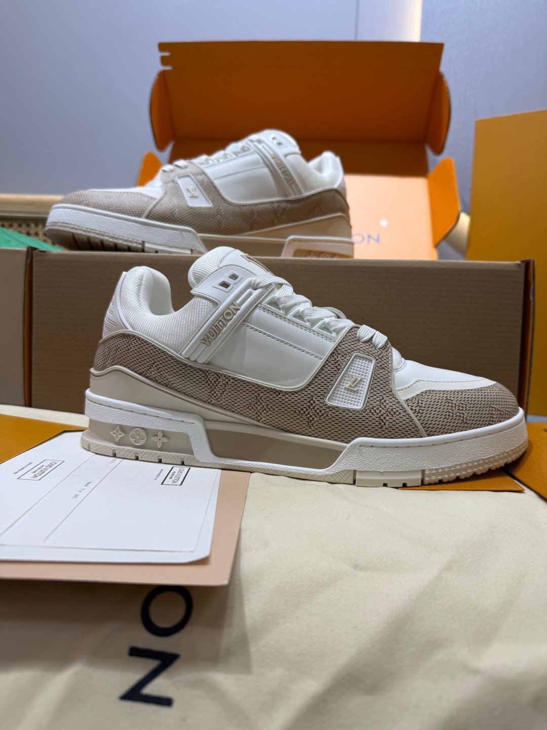 Sneakers Trainer 'Blanc Écru' — vue 2