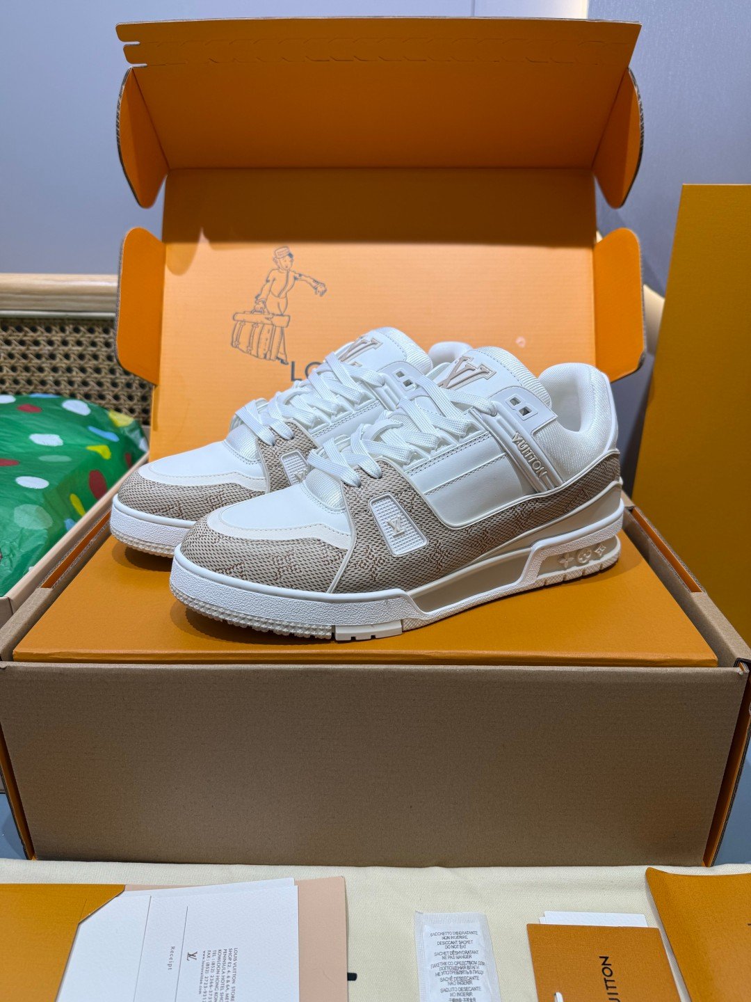 Sneakers Trainer 'Blanc Écru' — vue 4