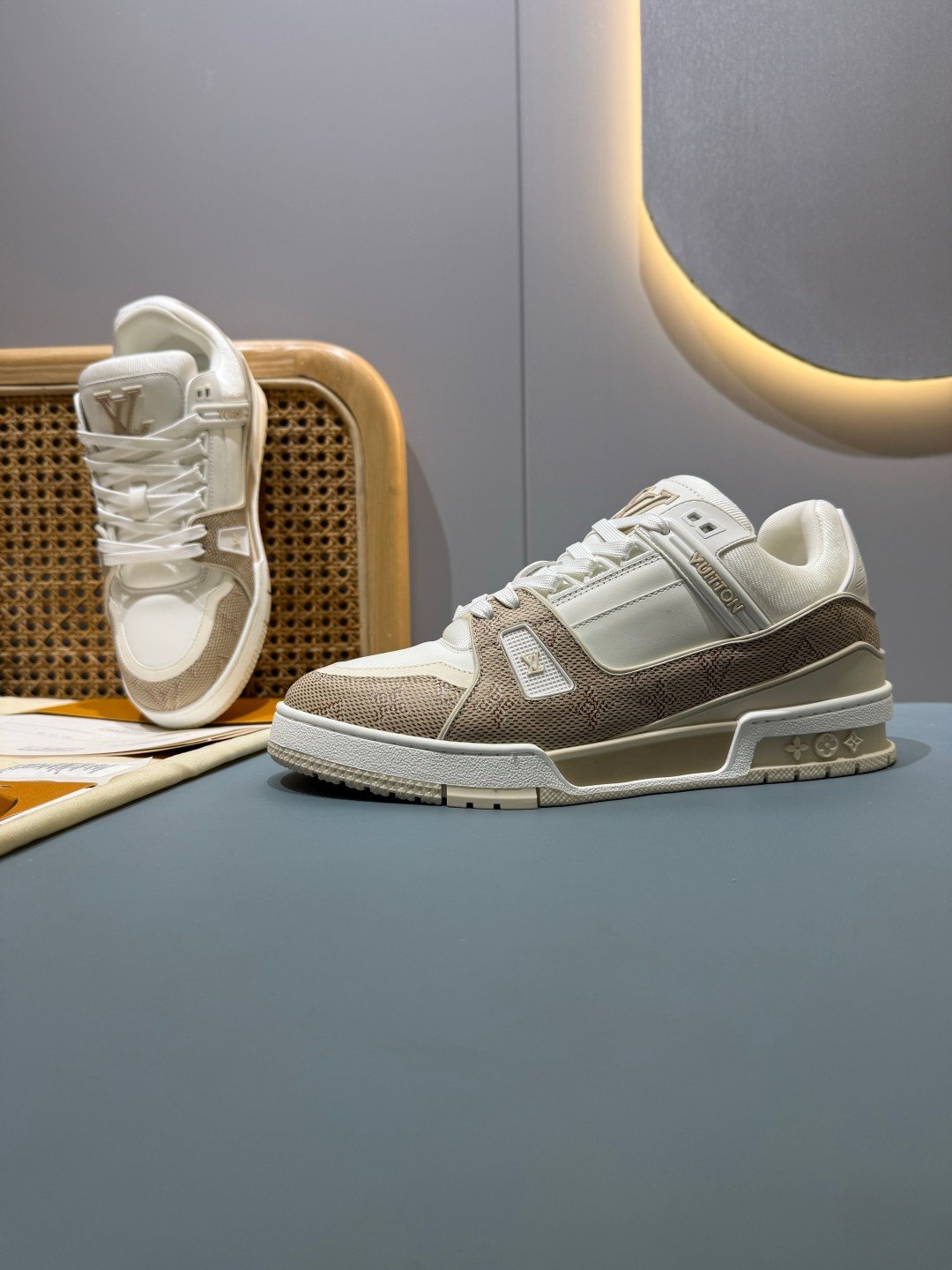 Sneakers Trainer 'Blanc Écru' — vue 24