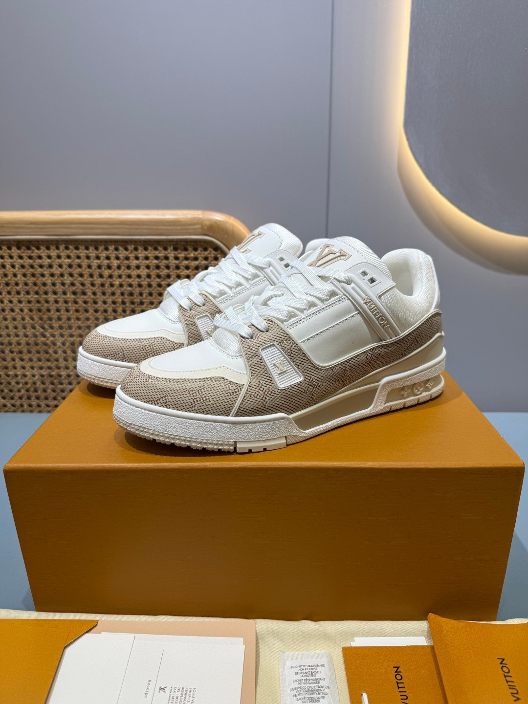 Sneakers Trainer 'Blanc Écru' — vue 28