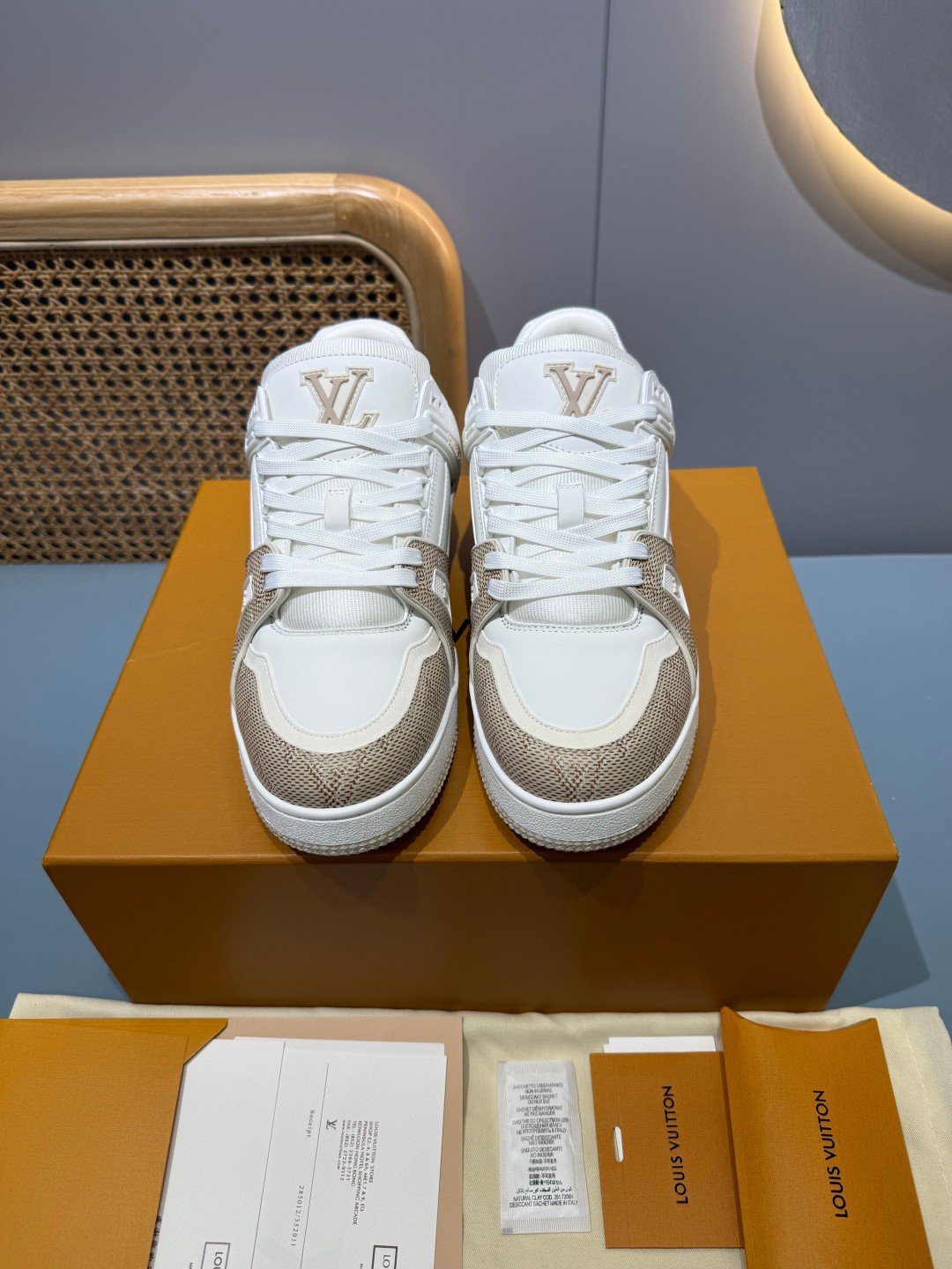 Sneakers Trainer 'Blanc Écru' — vue 29