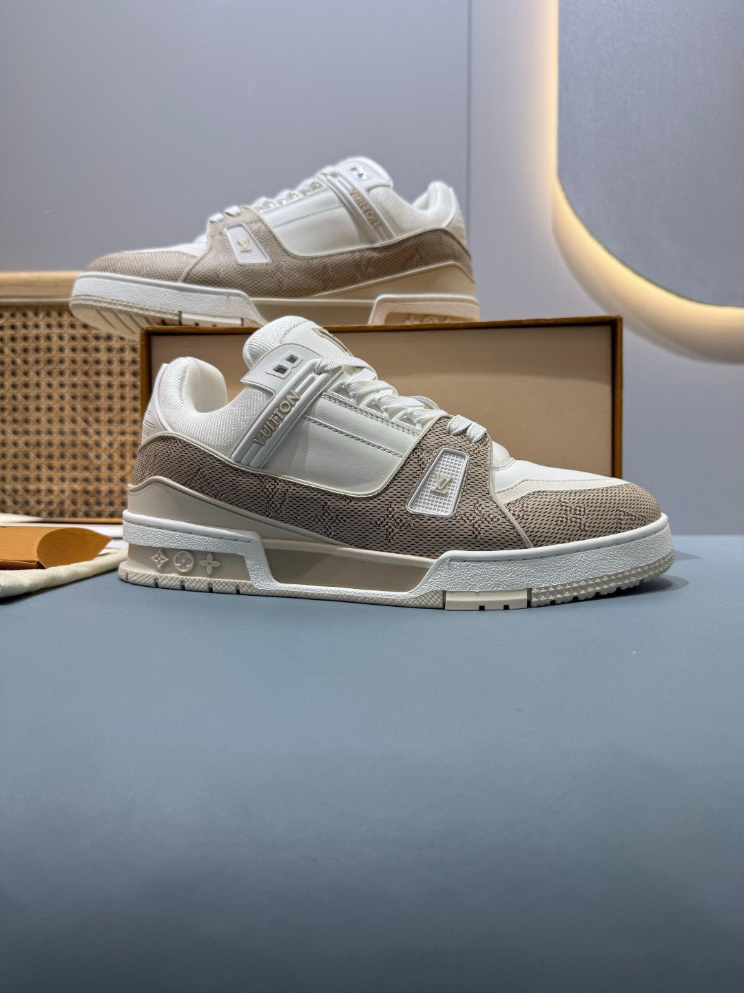 Sneakers Trainer 'Blanc Écru' — vue 30