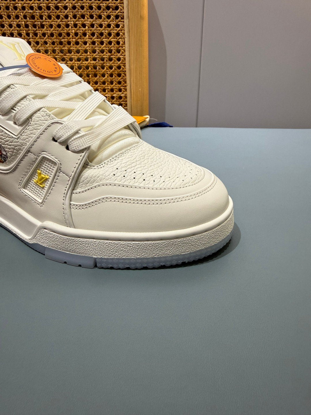 Sneakers Trainer 'Blanc Beige Brodé' — vue 12
