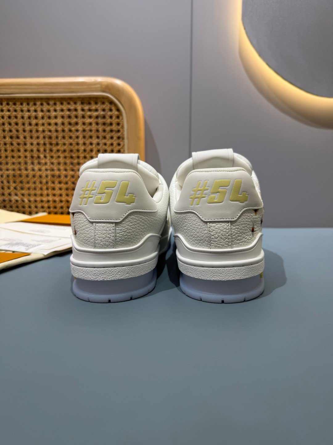 Sneakers Trainer 'Blanc Beige Brodé' — vue 20