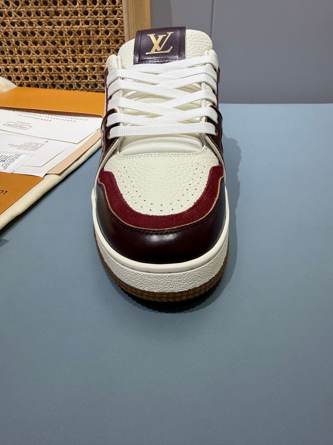 Sneakers Trainer 'Blanc Bordeaux' — vue 9