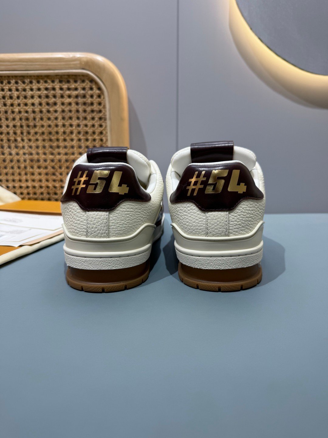 Sneakers Trainer 'Blanc Bordeaux' — vue 21