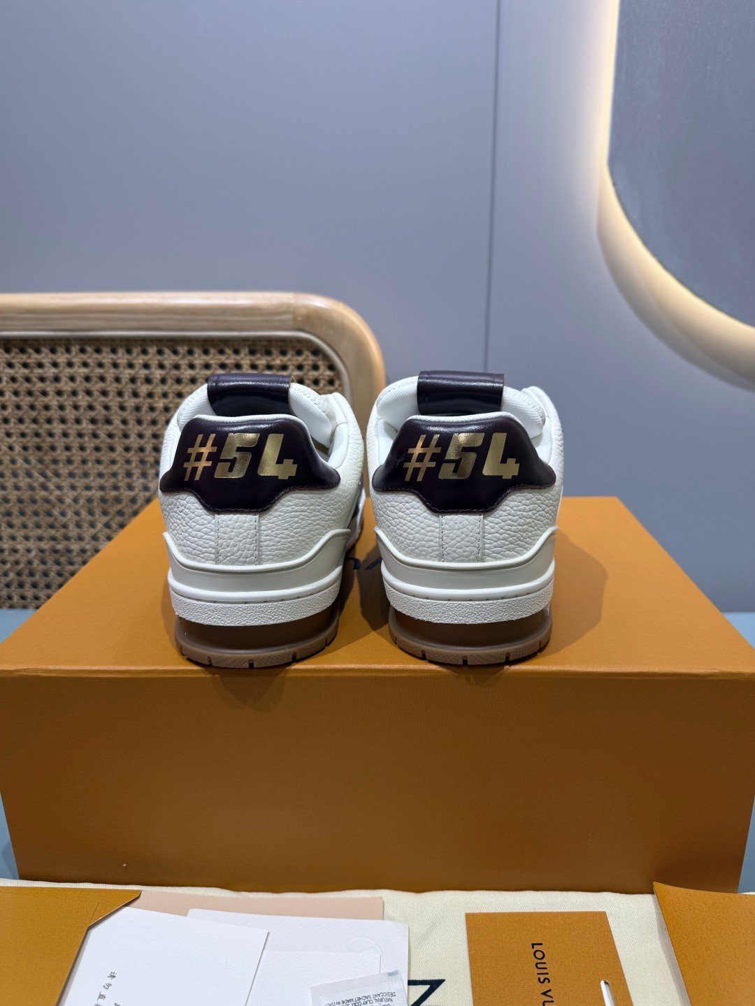 Sneakers Trainer 'Blanc Bordeaux' — vue 27