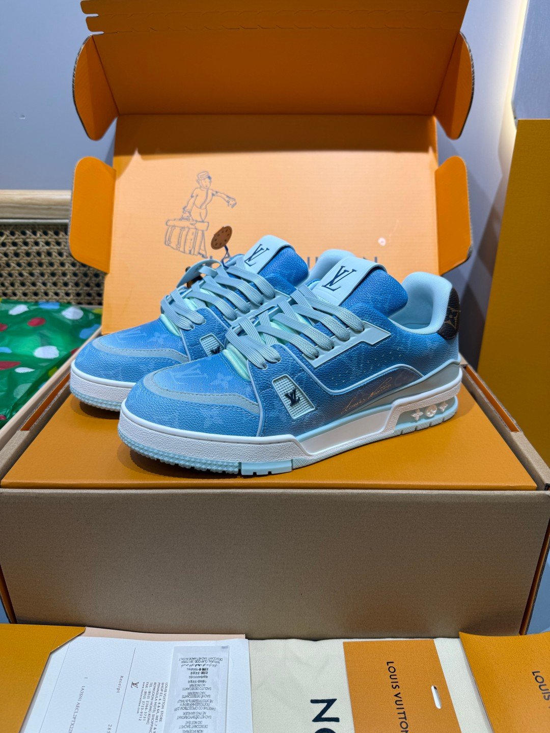 Sneakers Trainer 'Bleu Glacier' — vue 4