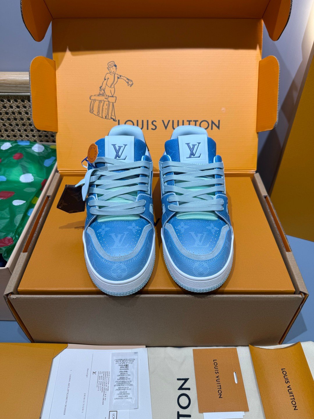 Sneakers Trainer 'Bleu Glacier' — vue 5