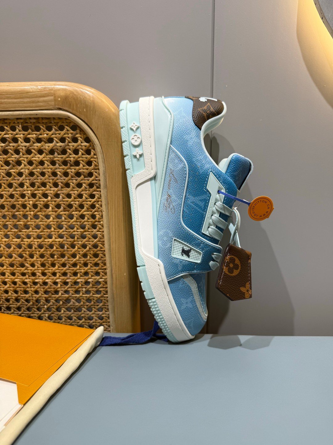 Sneakers Trainer 'Bleu Glacier' — vue 13