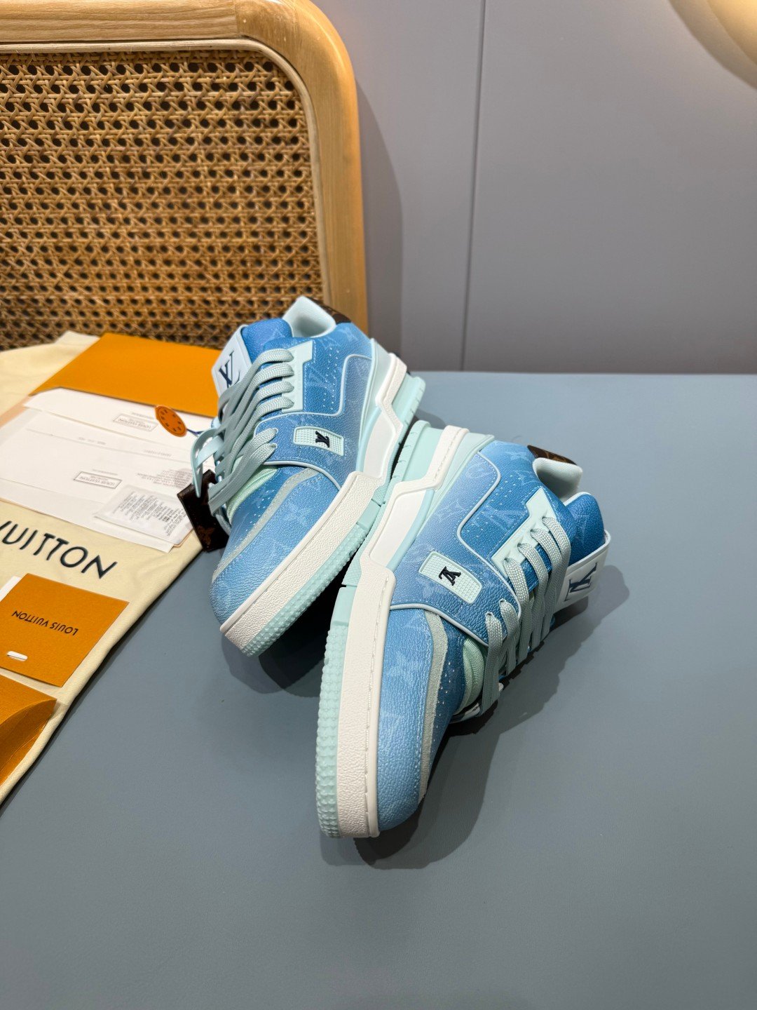 Sneakers Trainer 'Bleu Glacier' — vue 14