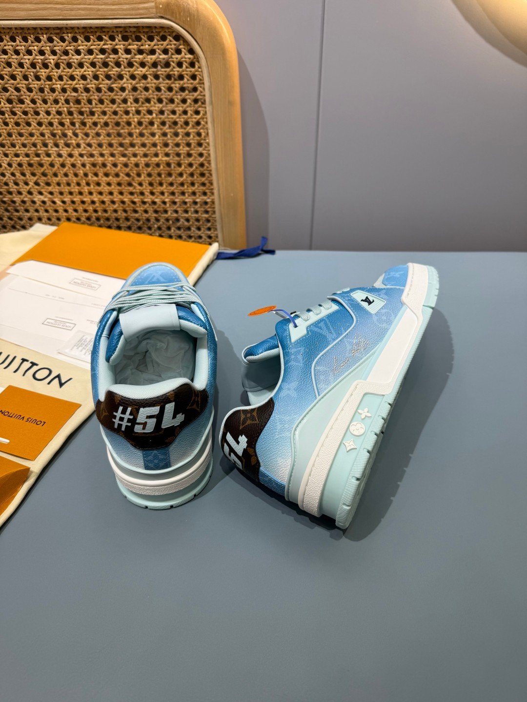 Sneakers Trainer 'Bleu Glacier' — vue 23