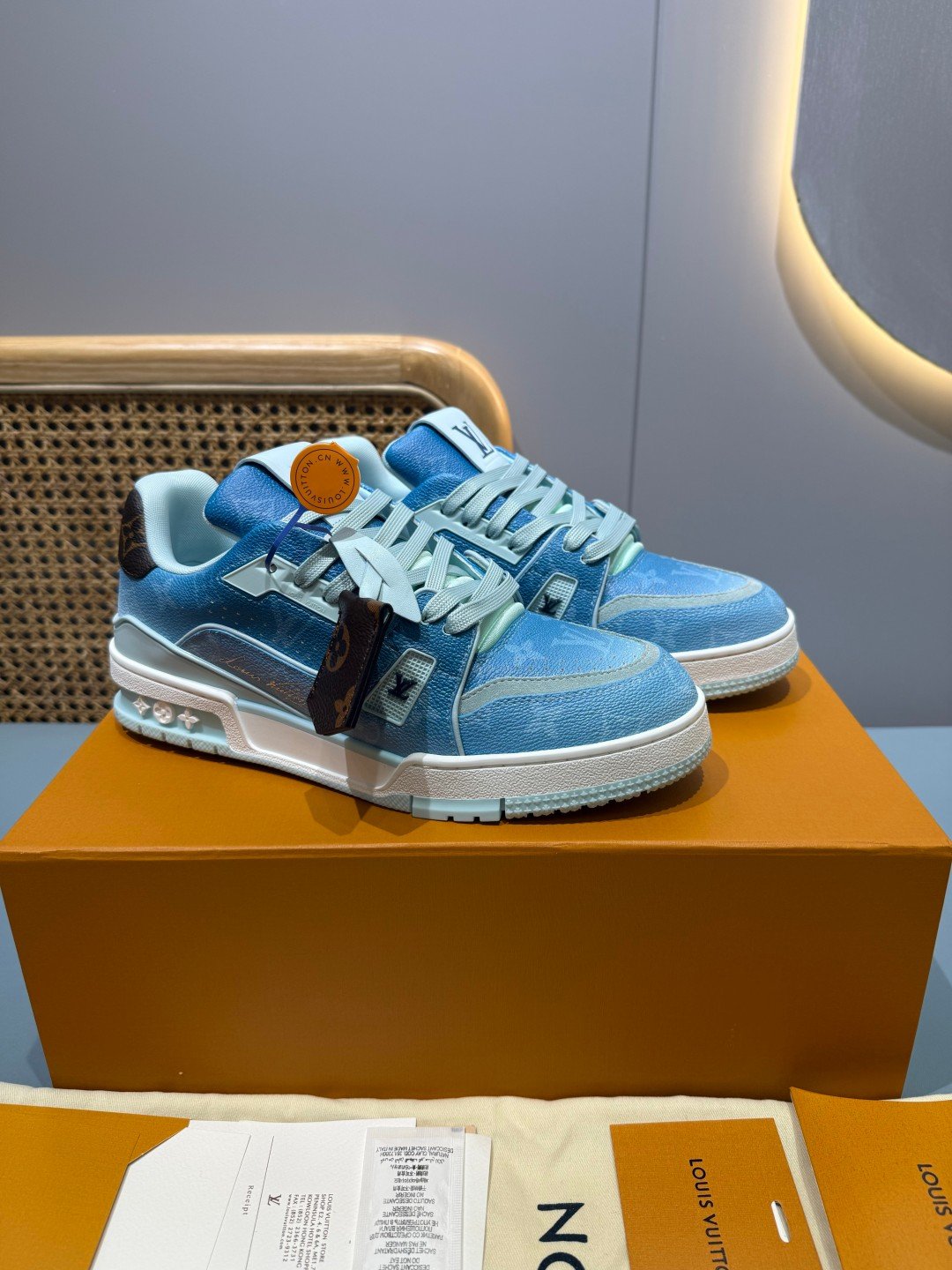 Sneakers Trainer 'Bleu Glacier' — vue 27