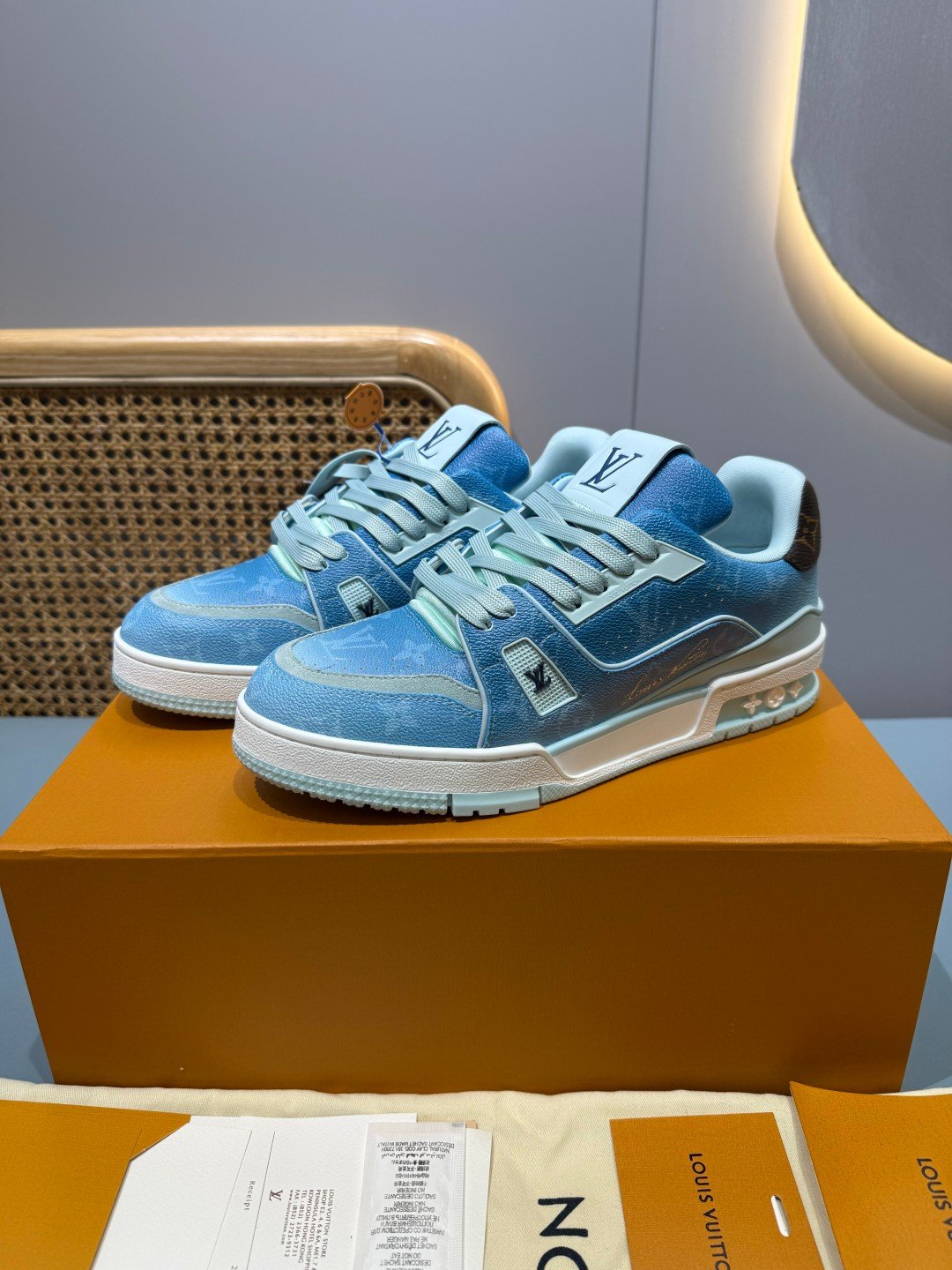 Sneakers Trainer 'Bleu Glacier' — vue 28