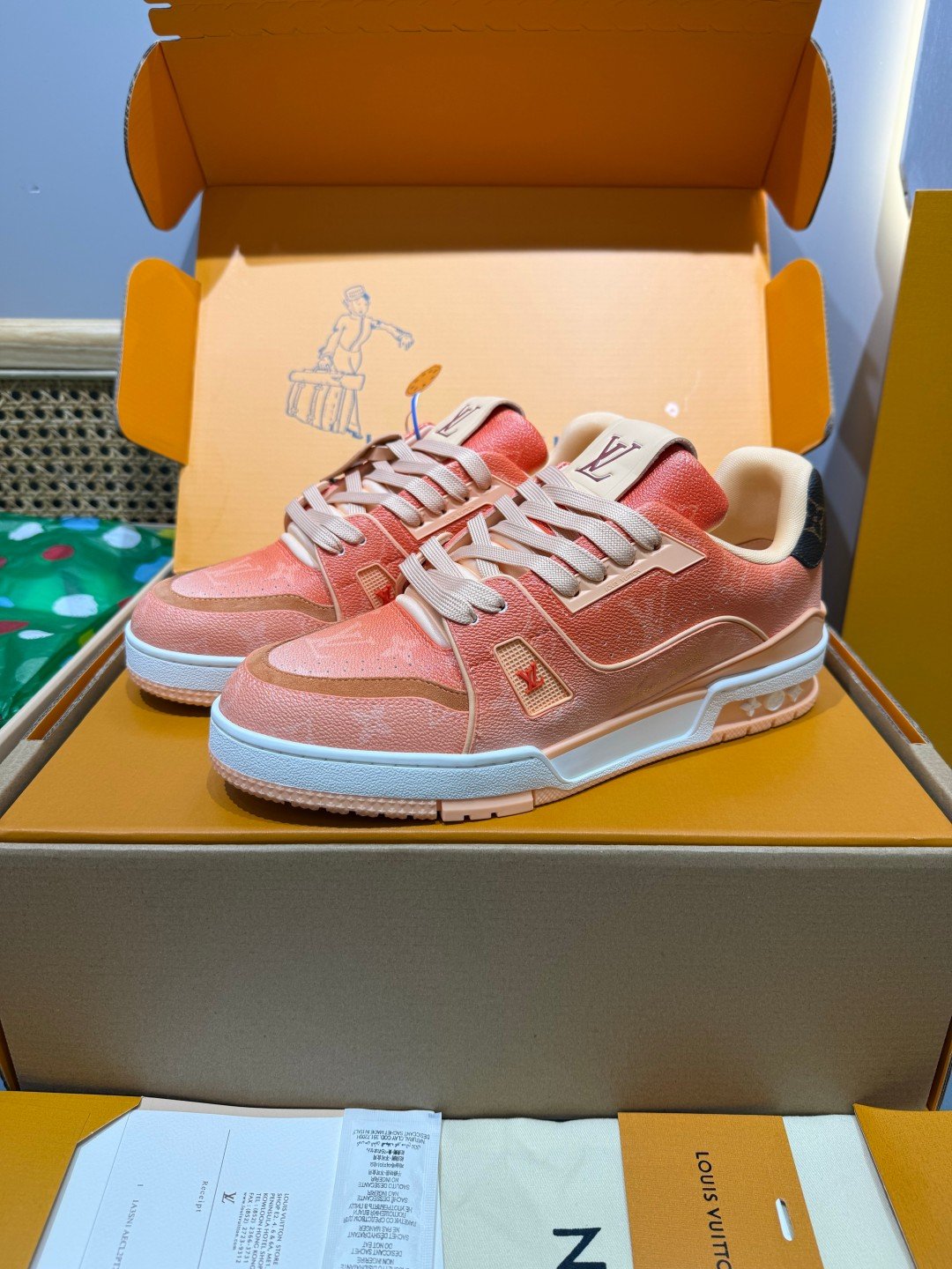 Sneakers Trainer 'Saumon' — vue 4