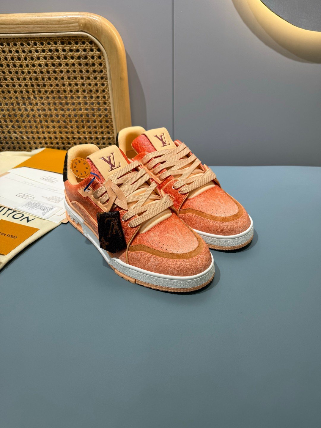 Sneakers Trainer 'Saumon' — vue 17