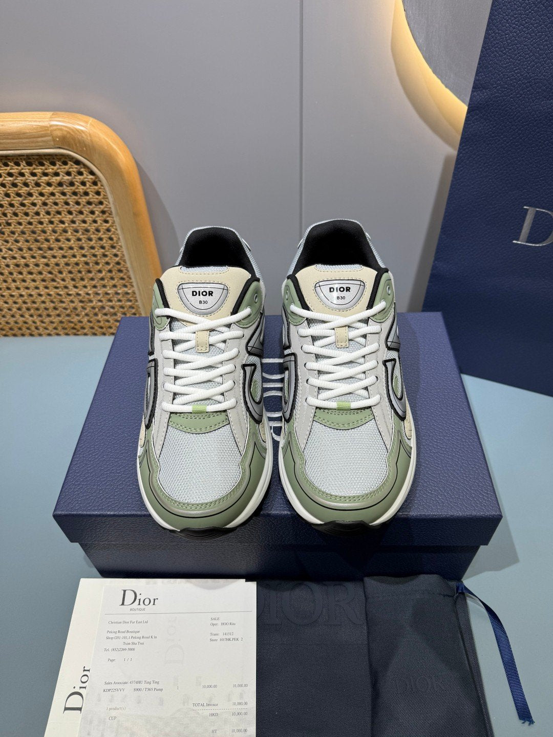 Sneakers B30 'Vert Sauge' — vue 2