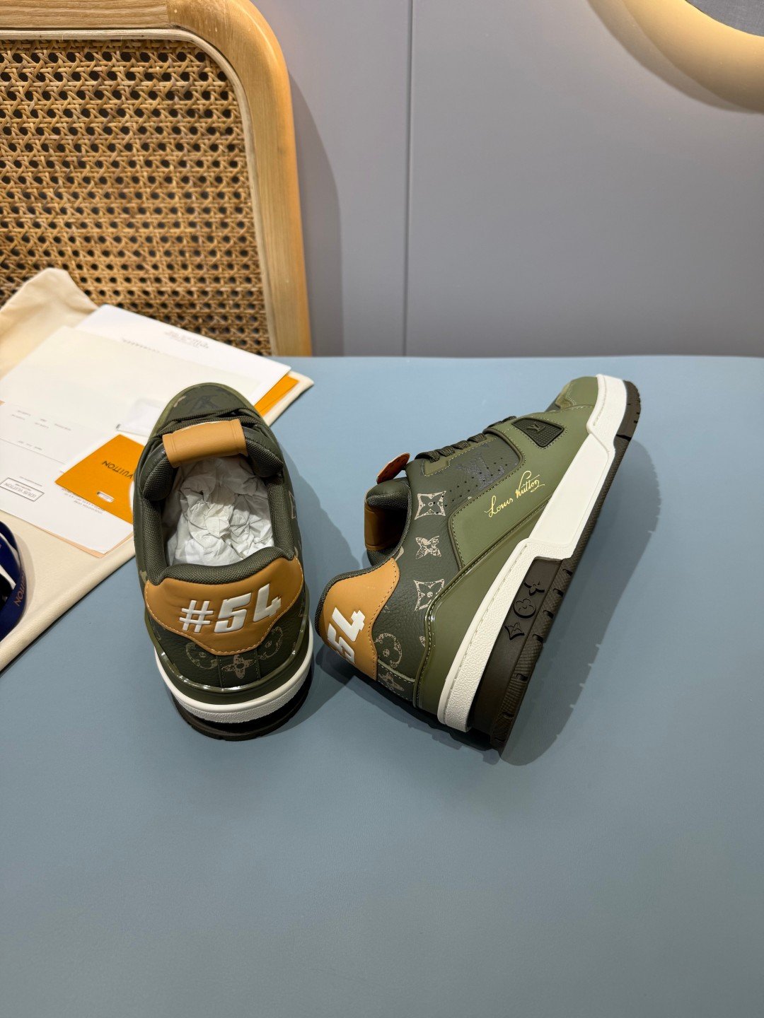 Sneakers Trainer 'Kaki' — vue 24