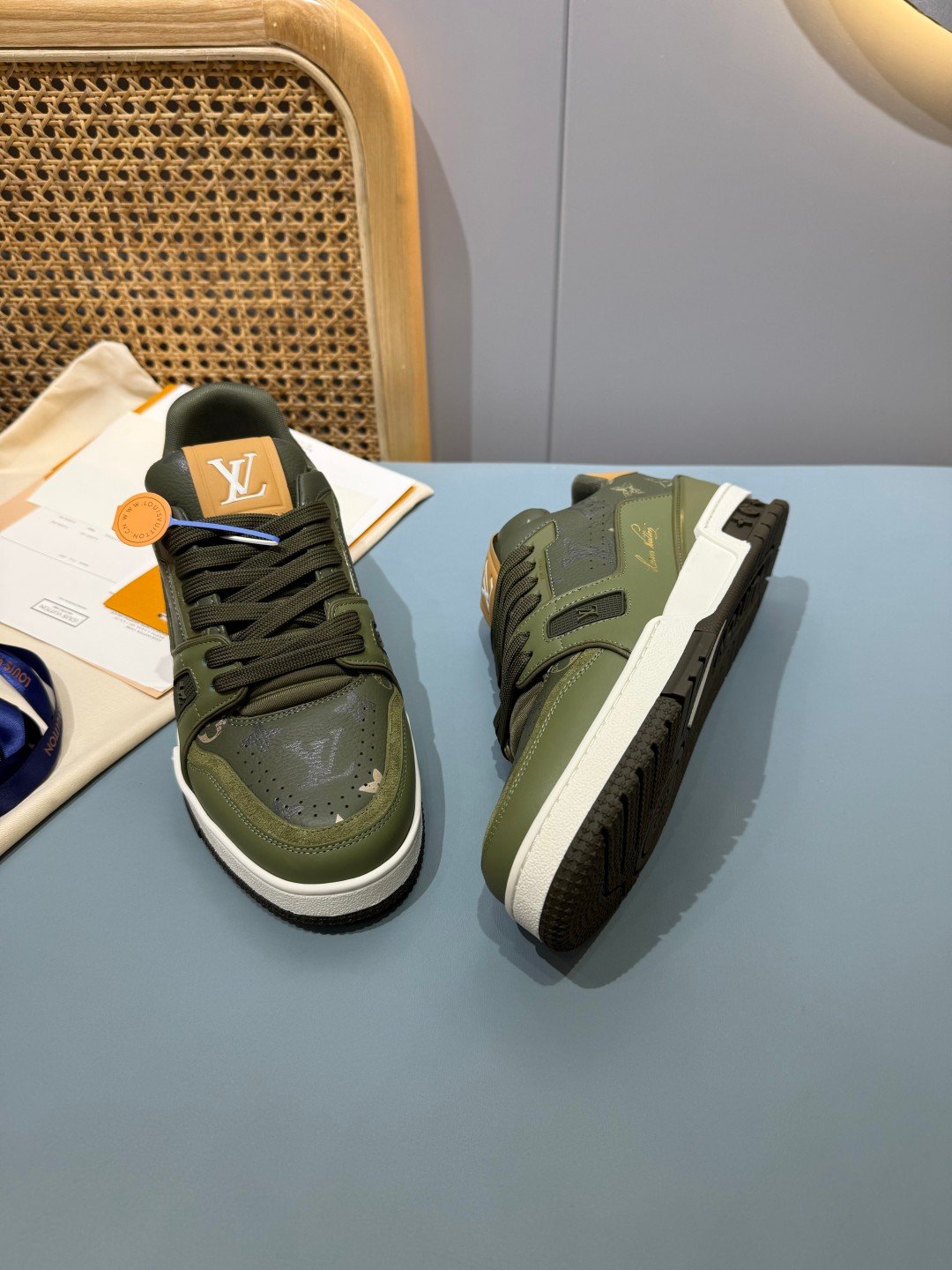 Sneakers Trainer 'Kaki' — vue 25