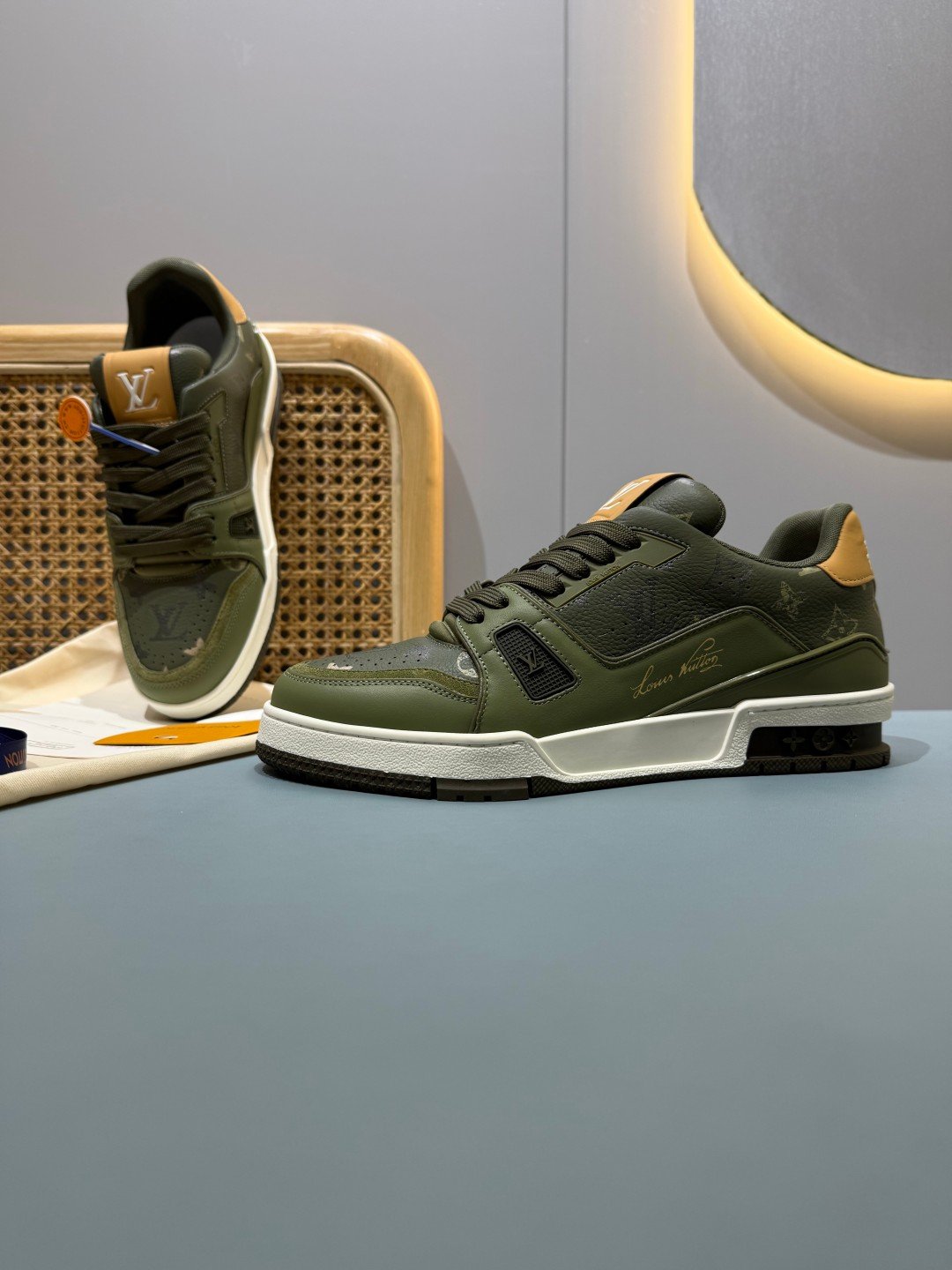 Sneakers Trainer 'Kaki' — vue 29