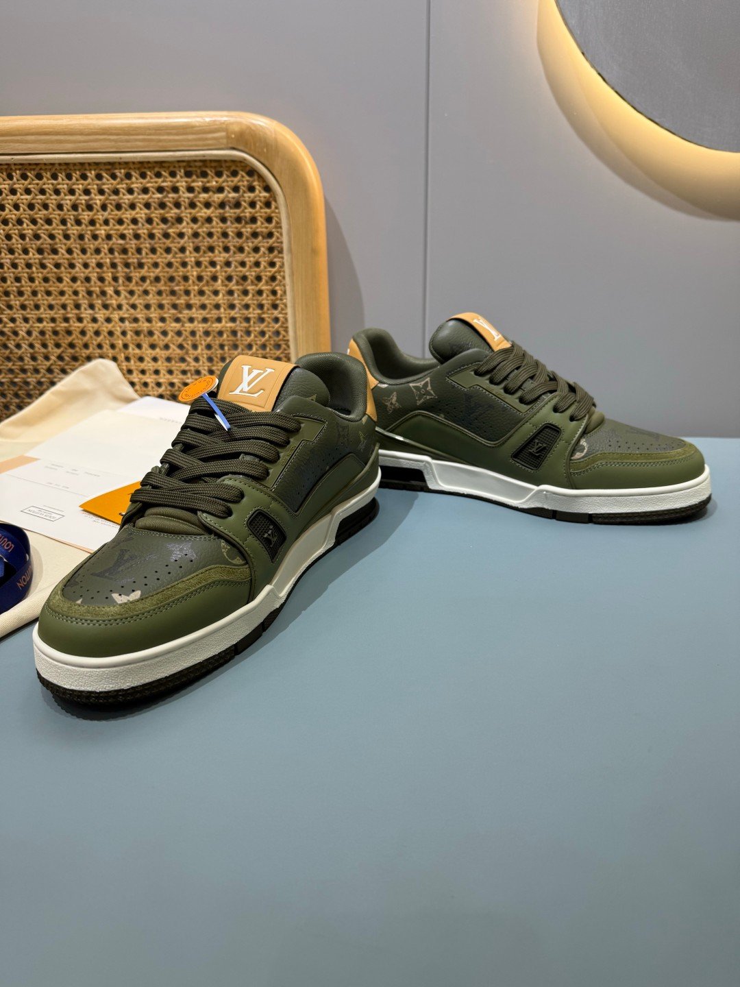 Sneakers Trainer 'Kaki' — vue 35