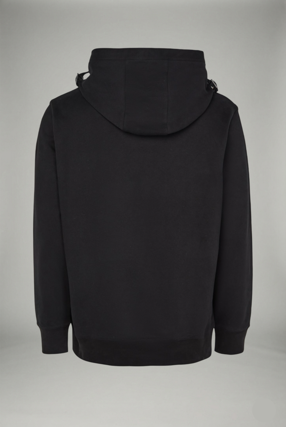 Hoodie Noir Logo Brodé — Molleton Épais