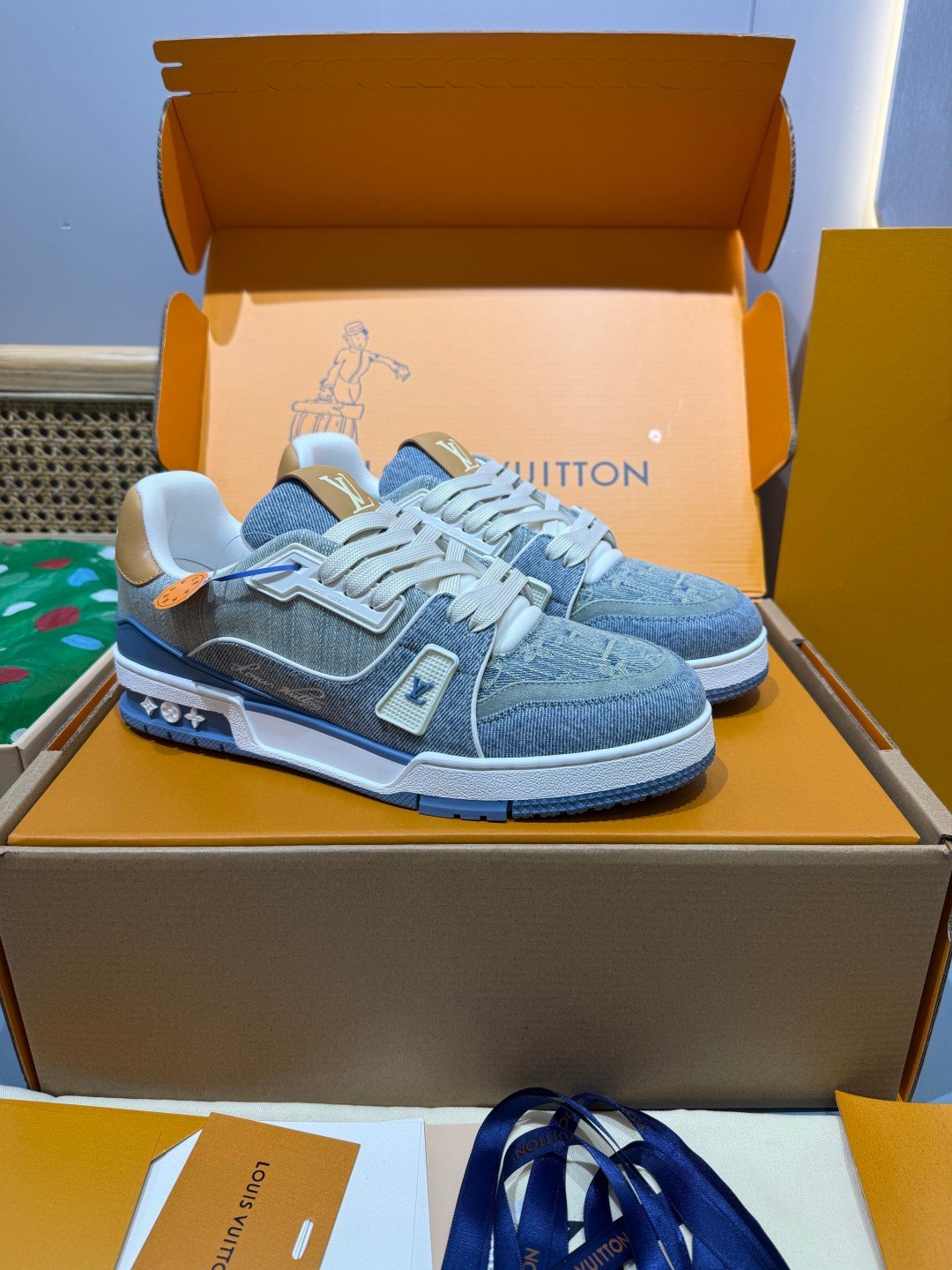 Sneakers Trainer Denim 'Denim Bleu Gris'