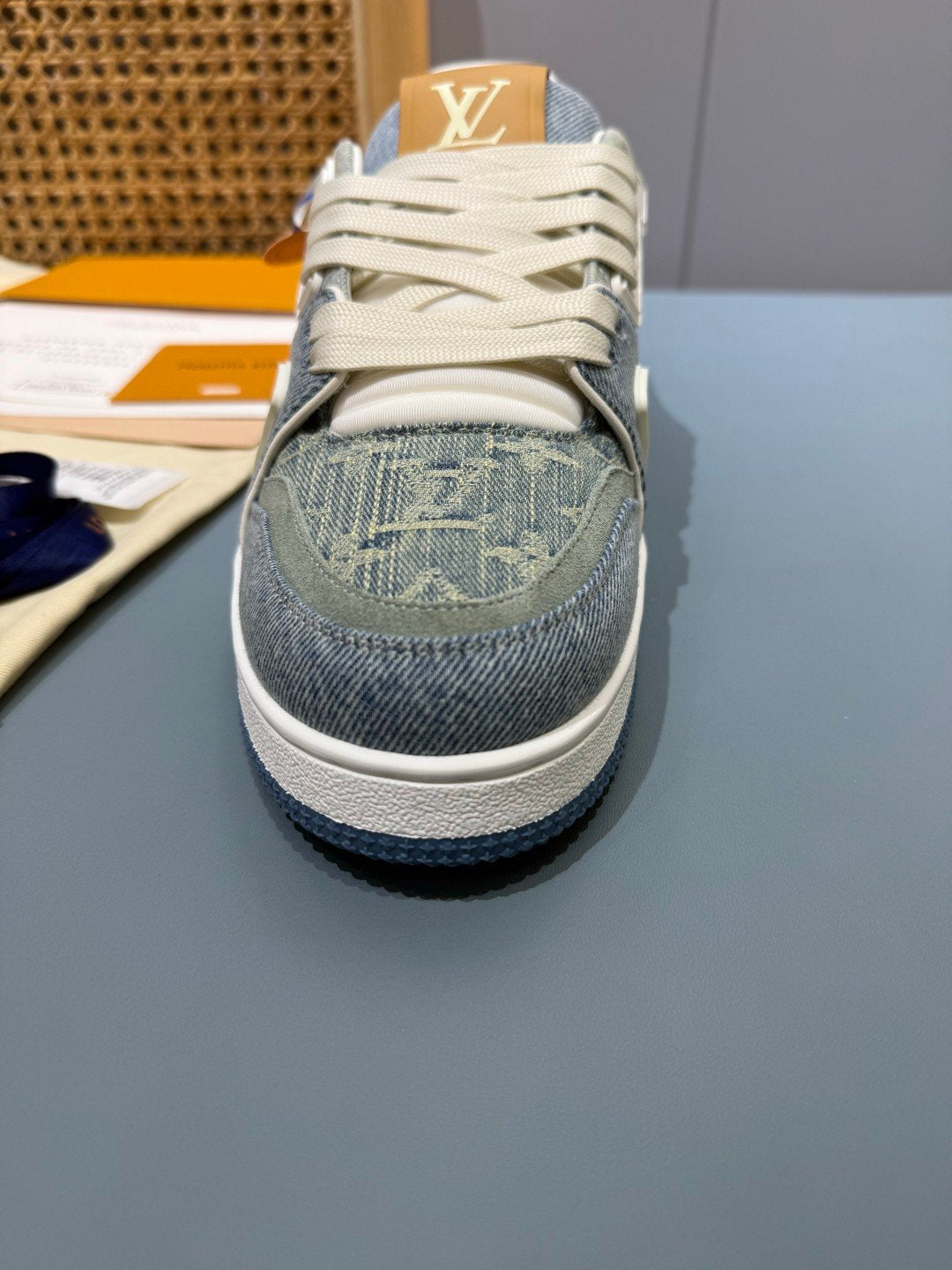 Sneakers Trainer Denim 'Denim Bleu Gris' — vue 8