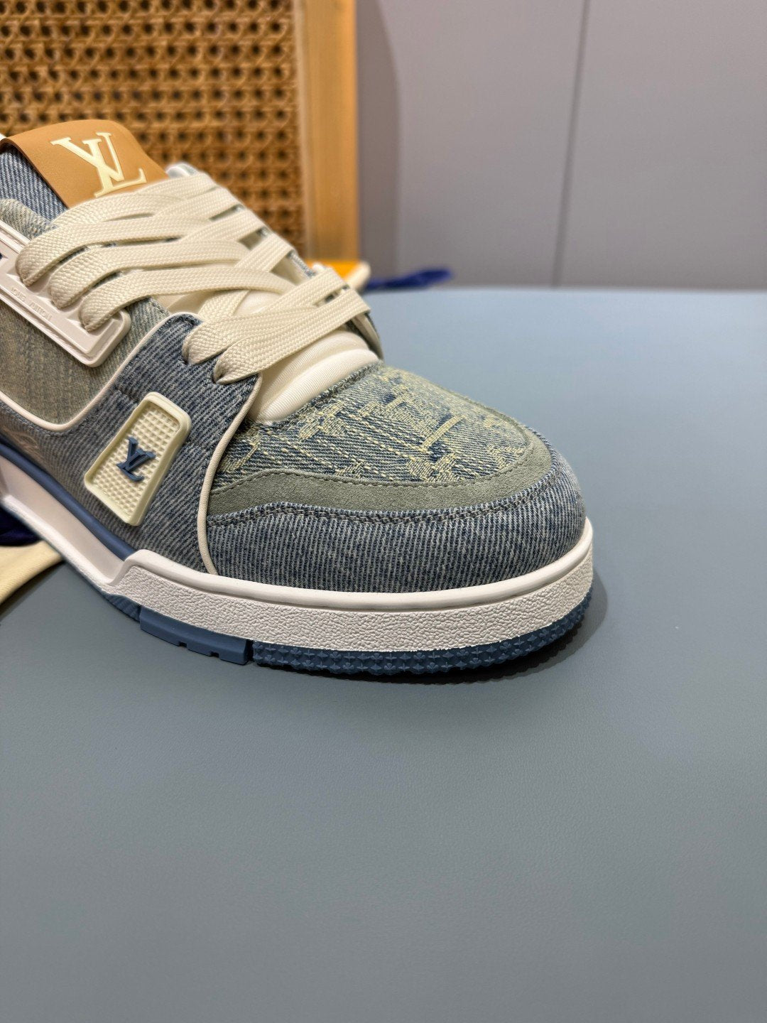 Sneakers Trainer Denim 'Denim Bleu Gris' — vue 12