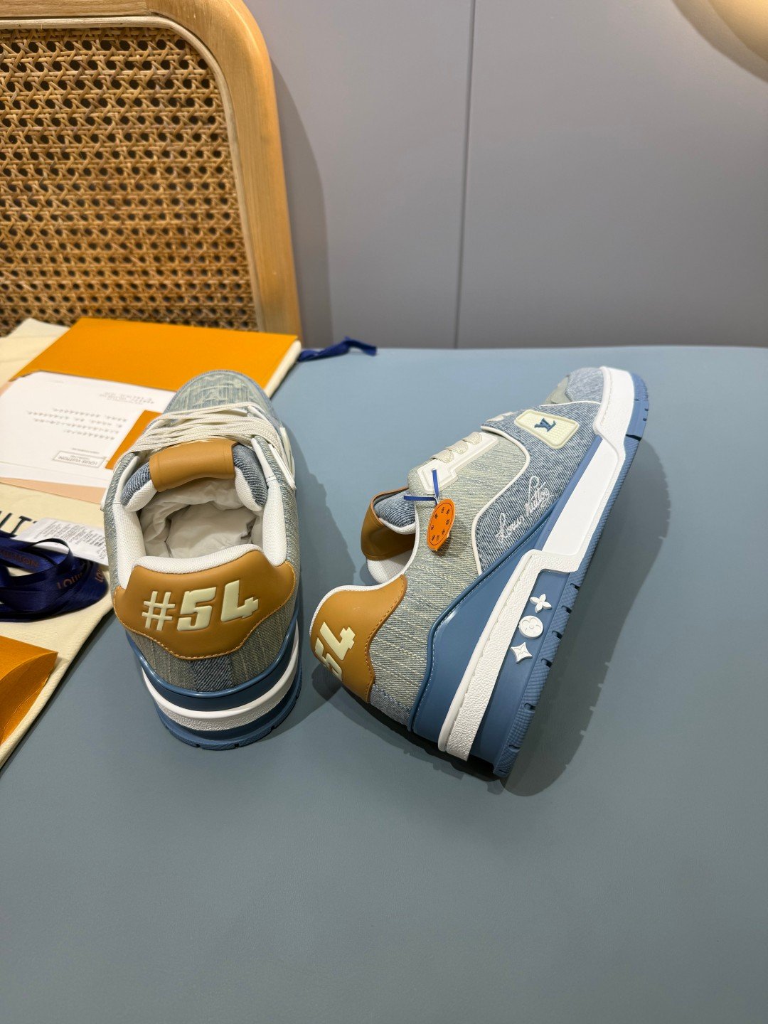 Sneakers Trainer Denim 'Denim Bleu Gris' — vue 14
