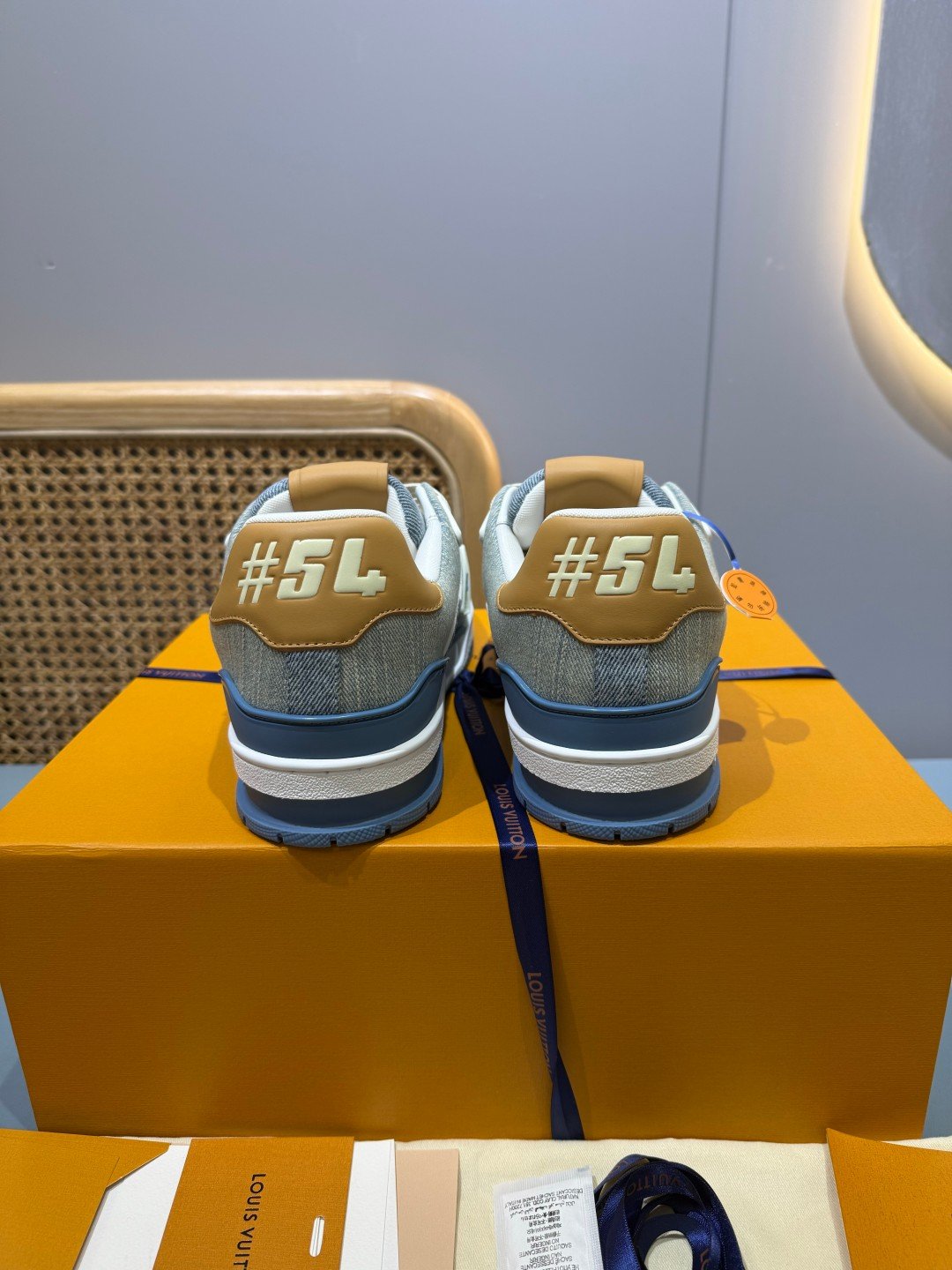 Sneakers Trainer Denim 'Denim Bleu Gris' — vue 17