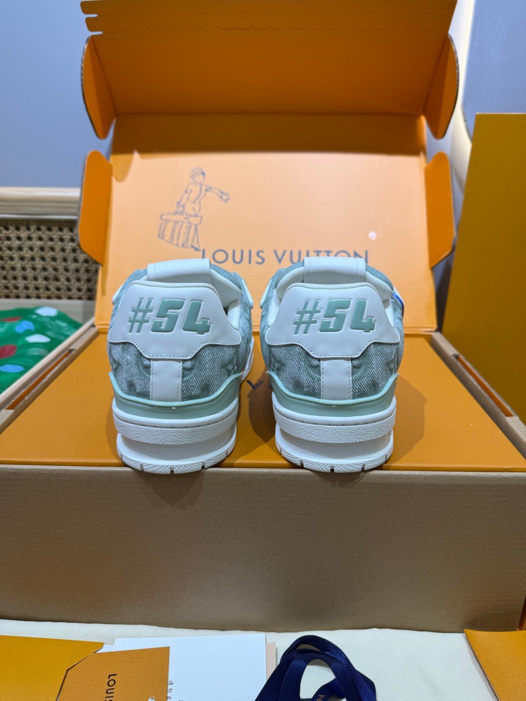 Sneakers Trainer Denim 'Denim Vert d'Eau' — vue 3
