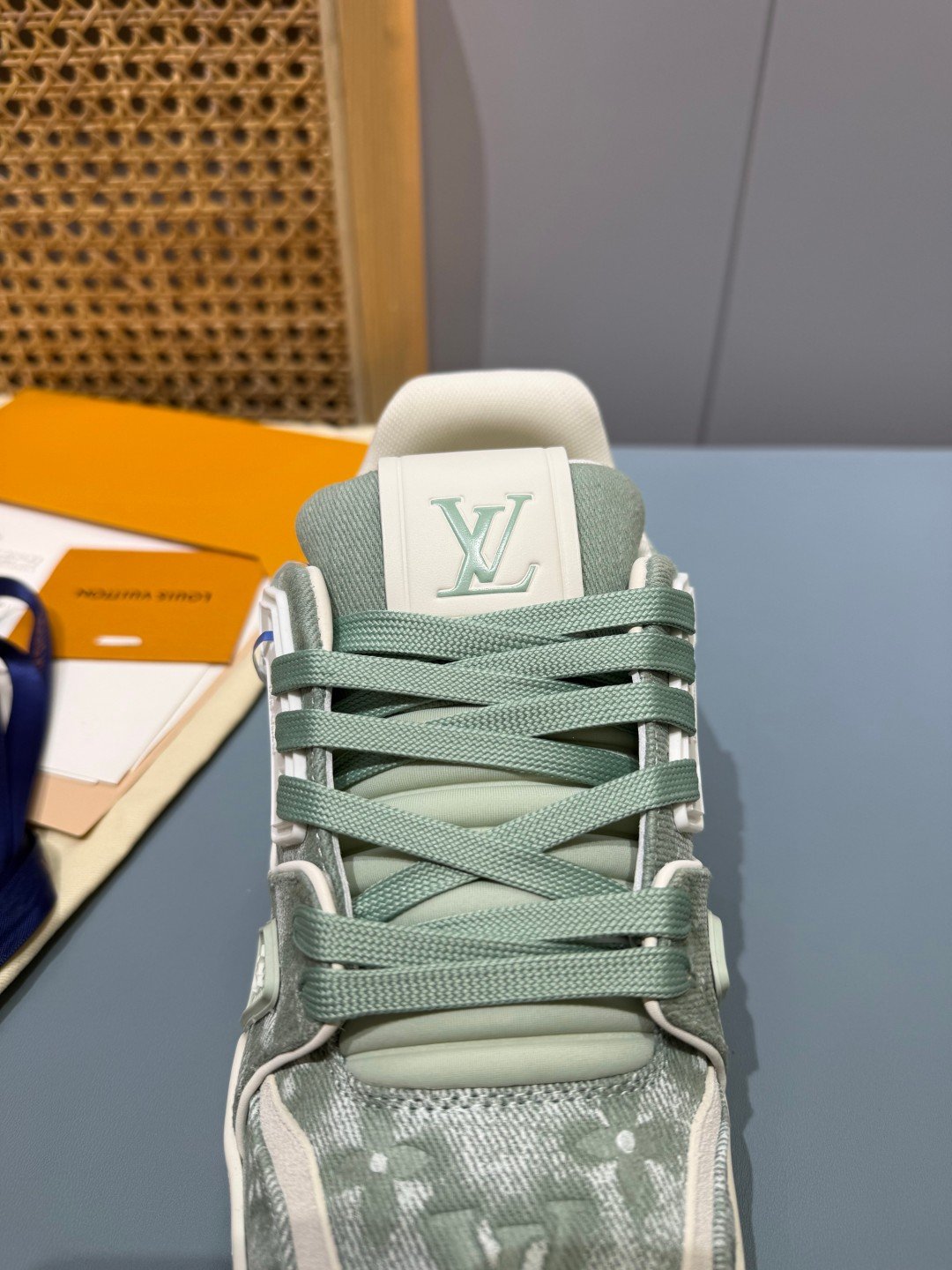 Sneakers Trainer Denim 'Denim Vert d'Eau' — vue 7
