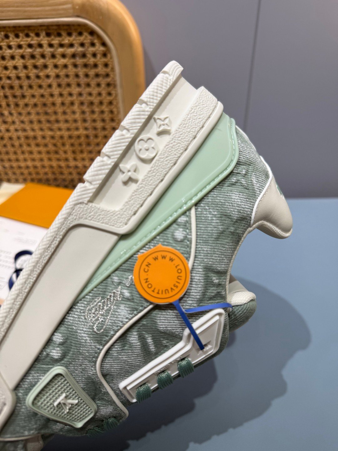 Sneakers Trainer Denim 'Denim Vert d'Eau' — vue 11