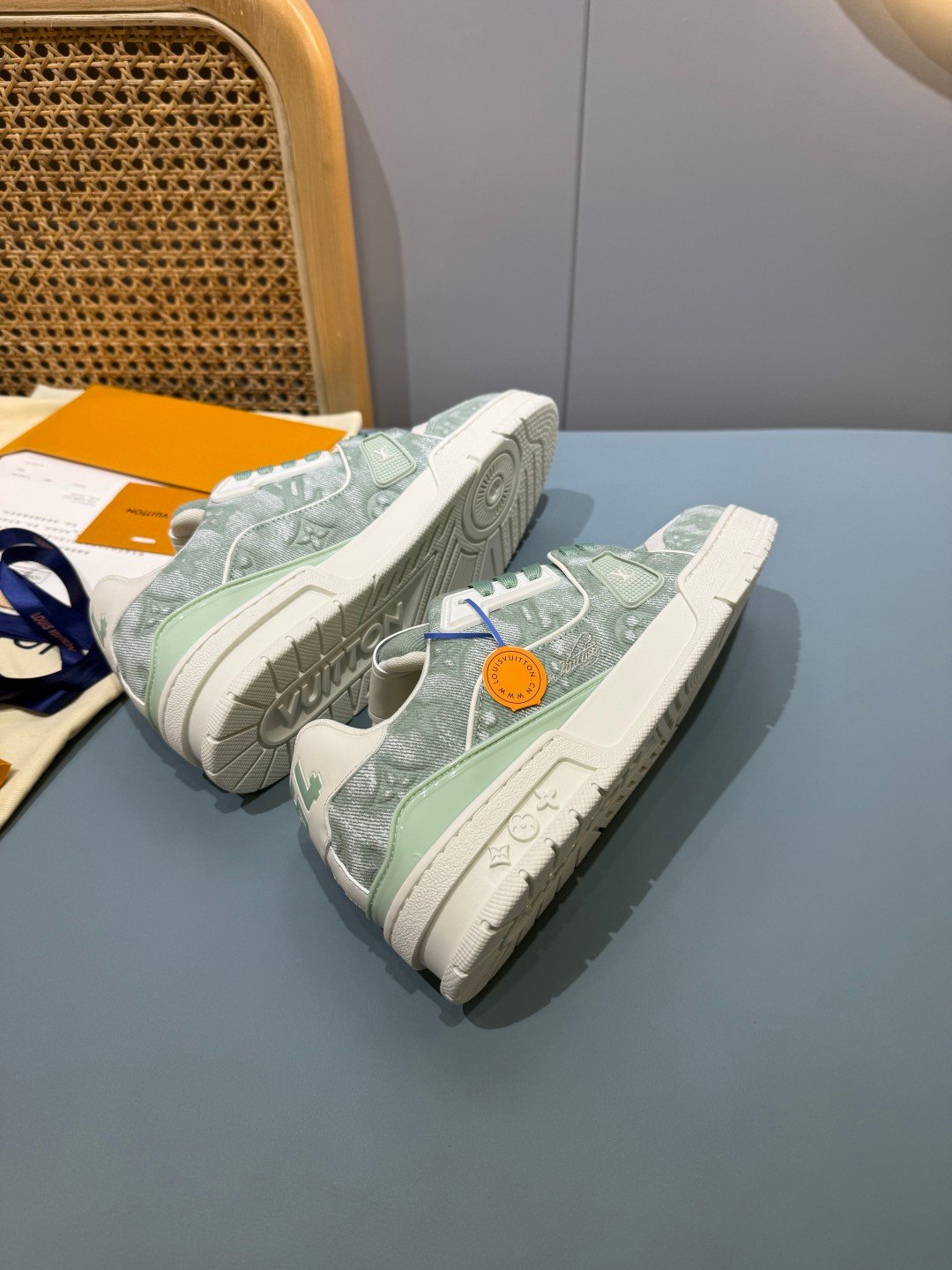 Sneakers Trainer Denim 'Denim Vert d'Eau' — vue 13